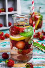 Cold transparent drink