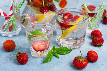 Cold transparent drink