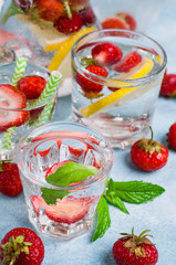 Cold transparent drink