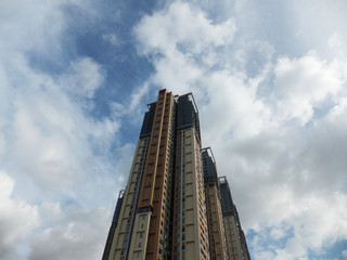 Fototapeta premium Shenzhen, China: a newly built residential building