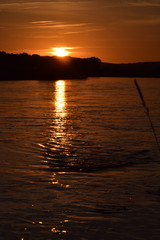 Sonnenuntergang an der Weser