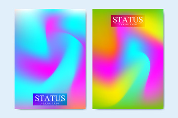 Modern vector templates for brochure, cover, flyer, annual report, leaflet. Colorful geometric background. Fluid shapes composition. Eps10 vector.