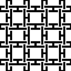 Abstract seamless black and white pattern