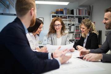 Business colleagues in conference room