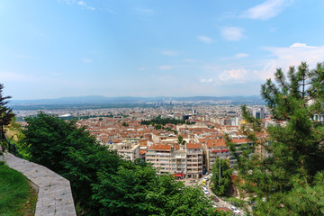 Naklejka premium Bursa View from Tophane Park