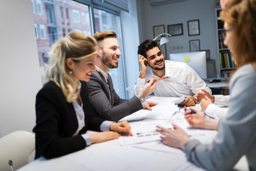Business coworkers discussing new ideas