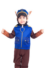 little boy on halloween