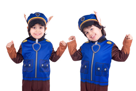 little boy on halloween