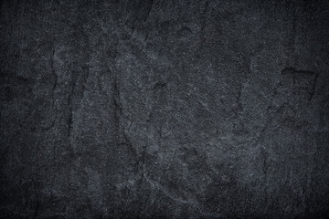 Dark grey black slate stone background or texture.