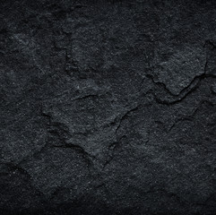Obraz premium Dark grey black slate background or texture.