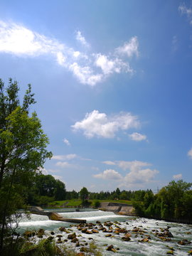 Lechstaustufe bei Augsburg