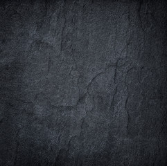 Dark grey black slate background or texture.