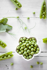Fresh green peas