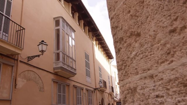 slow motion of spanish streets and houses