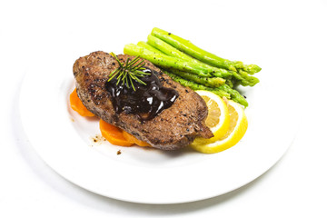 a dish of chicken breast