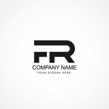 Initial Letter FR Logo Template Design