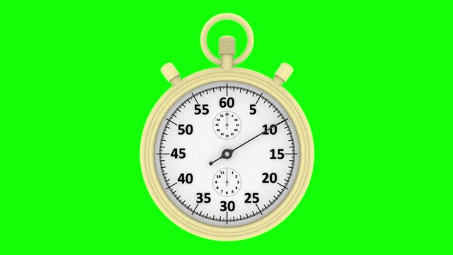 Illustrazione - Video. Tempo. Cronometro. Un minuto.