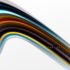 Fluid liquid mixing colors concept on light grey background, curve flow, trendy abstract layout template for business or technology presentation or web brochure cover, wallpaper