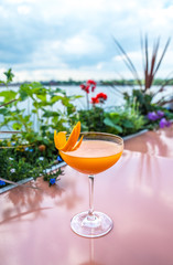 Fruity cocktail drink