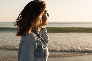 Woman at the beach