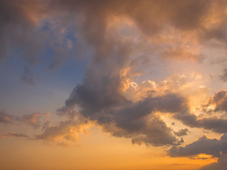 Cloudy sunset