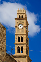 Fototapeta na wymiar Acre Clock Tower