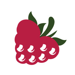 raspberry, love, heart, logo, sign, strawberry
