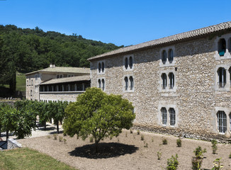 Fototapeta na wymiar Monastery garden Abbay Notre Dame de Sénanque Gordes Provence France, Europe