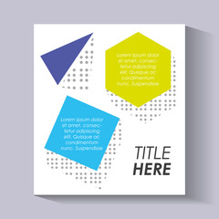 Fototapeta premium template infographic with figures geometrics