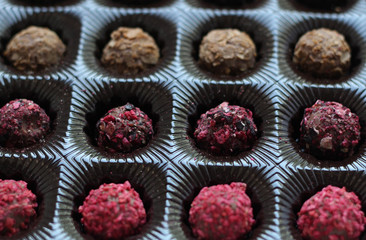 Luxury  dark chocolate truffles