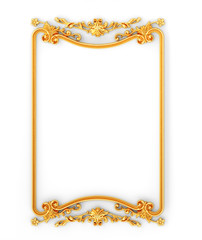 Stucco decoration, gold frame	