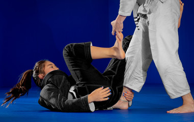 Brazilian Jiu-Jitsu Self-Defense Teen Girls Practice Session