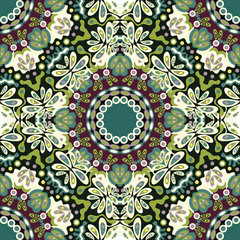 Ornament beautiful pattern with mandala vector illustration