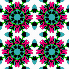 Ornament beautiful pattern with mandala vector illustration