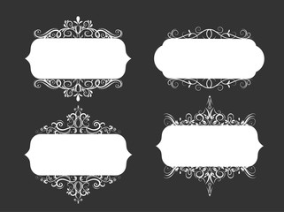 Vector illustration of old style label