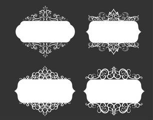 Vector illustration of old style label