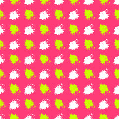 Abstract seamless pattern with city elements frayed sprays triangles neon paint colored high-quality vector illustration in graffiti style for your design