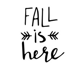 Happy Fall autumn greeting card