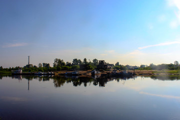 dawn over the village
