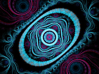 abstract symmetrical fractal