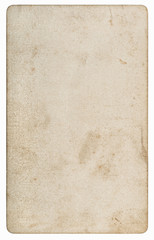 Used paper sheet Old cardboard stains