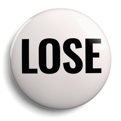 Lose Round Symbol Isolated