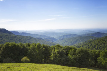 Crimean mountains on a sunny summer day