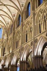 Fototapeta premium Dentelle de pierre de la cathédrale de Bayeux en Normandie, France