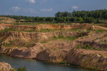 Gold and silver ore open pit quarry mining technology