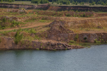 Gold and silver ore open pit quarry mining technology