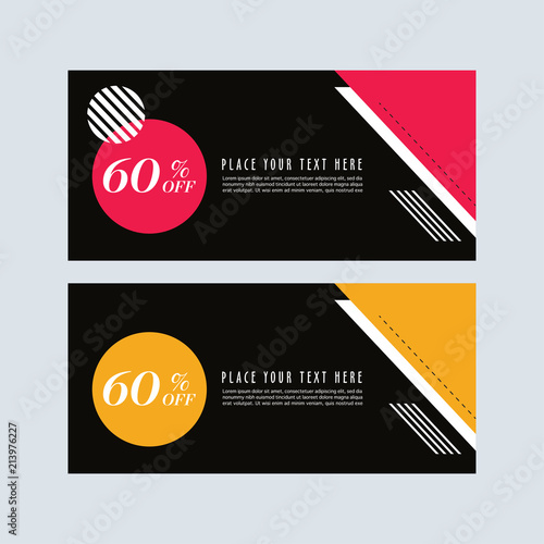 sal banner design red and black banner brochure template simple banner