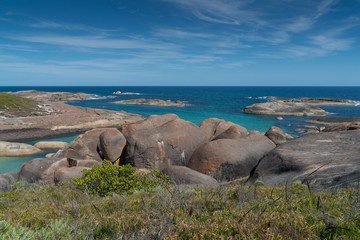 Impressing coastal landscape of the William Bay National Park, Western Australia