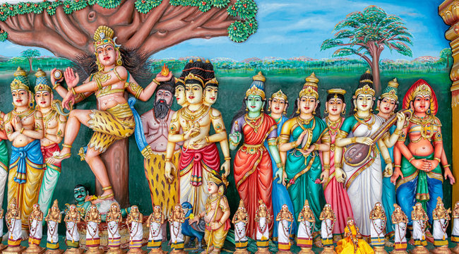 Sri Maha Mariamman Temple Dhevasthanam in china town in Kuala Lumpur, Malaysia.