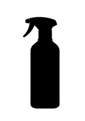 Icon Black Spray Bottles Background Illustration